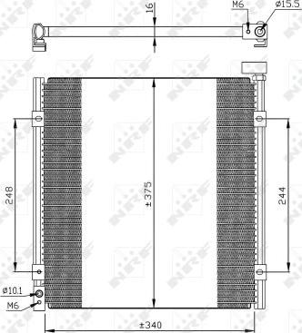 NRF 35264 - Кондензатор, климатизация vvparts.bg