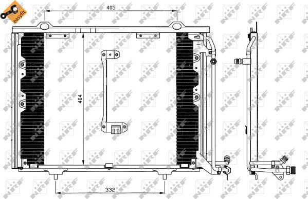 NRF 35214 - Кондензатор, климатизация vvparts.bg