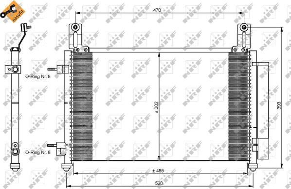 NRF  35796 - Кондензатор, климатизация vvparts.bg