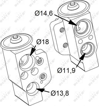 NRF 38417 - Разширителен клапан, климатизация vvparts.bg