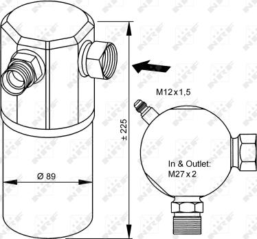 NRF 33065 - Изсушител, климатизация vvparts.bg