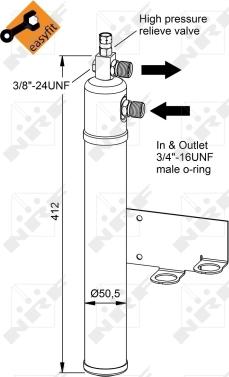 NRF 33365 - Изсушител, климатизация vvparts.bg