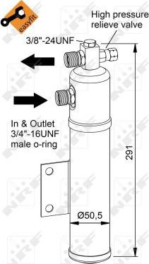 NRF 33366 - Изсушител, климатизация vvparts.bg