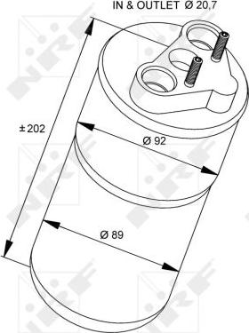 NRF 33318 - Изсушител, климатизация vvparts.bg