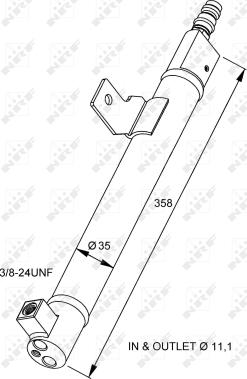 NRF 33281 - Изсушител, климатизация vvparts.bg