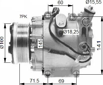 NRF 32491 - Компресор, климатизация vvparts.bg