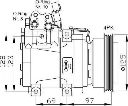 NRF 32445G - Компресор, климатизация vvparts.bg