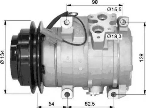 NRF 32458G - Компресор, климатизация vvparts.bg