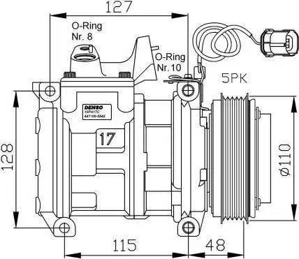 NRF 32464G - Компресор, климатизация vvparts.bg