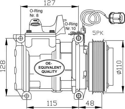 NRF 32464 - Компресор, климатизация vvparts.bg