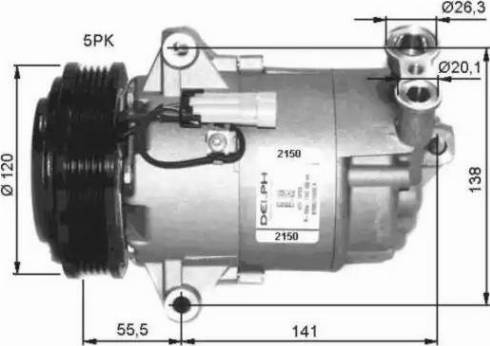 NRF 32486G - Компресор, климатизация vvparts.bg