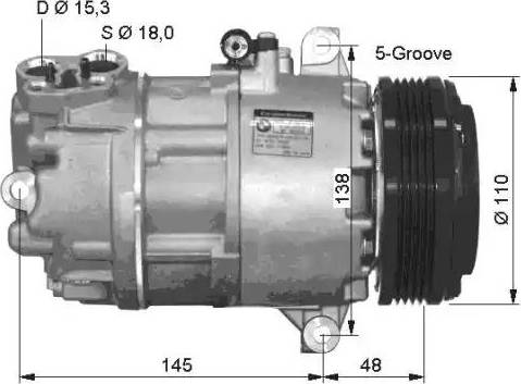 NRF 32434G - Компресор, климатизация vvparts.bg