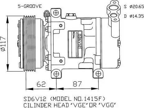 NRF 32431G - Компресор, климатизация vvparts.bg