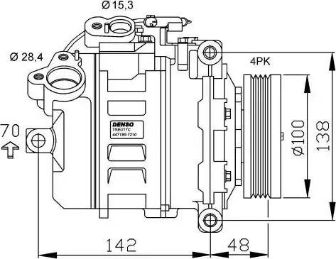 NRF 32433G - Компресор, климатизация vvparts.bg