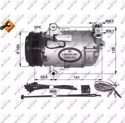 NRF 32426G - Компресор, климатизация vvparts.bg