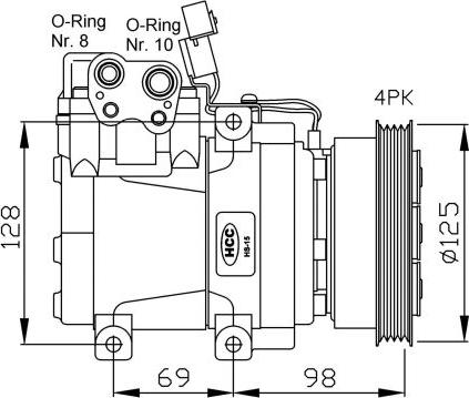 NRF 32471G - Компресор, климатизация vvparts.bg