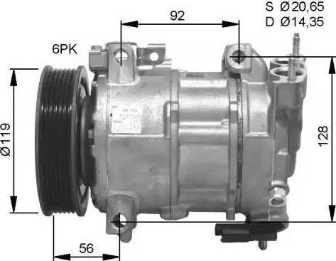 NRF 32593G - Компресор, климатизация vvparts.bg