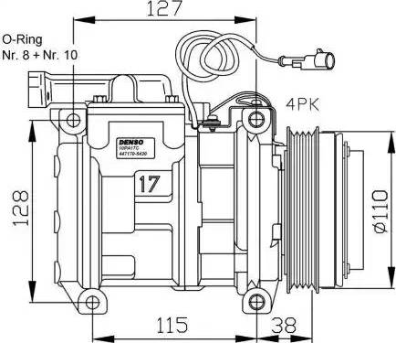 NRF 32556G - Компресор, климатизация vvparts.bg