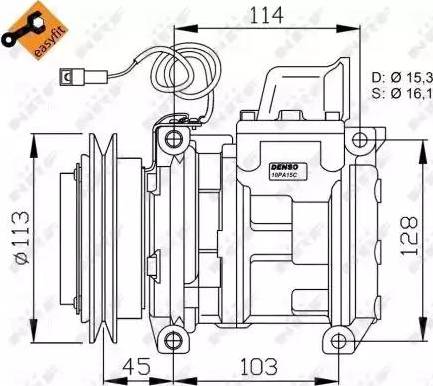 NRF 32566G - Компресор, климатизация vvparts.bg