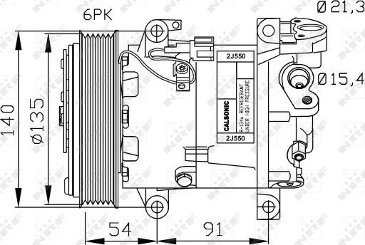 NRF 32690G - Компресор, климатизация vvparts.bg