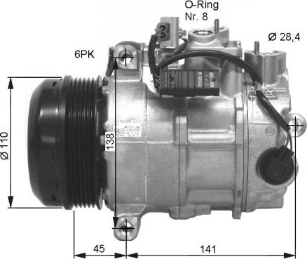 NRF 32676G - Компресор, климатизация vvparts.bg