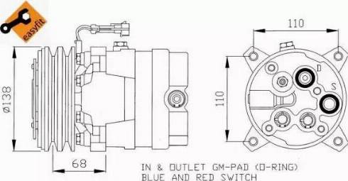 NRF 32058G - Компресор, климатизация vvparts.bg