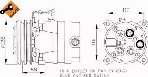 NRF 32058 - Компресор, климатизация vvparts.bg