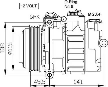 NRF 32053G - Компресор, климатизация vvparts.bg