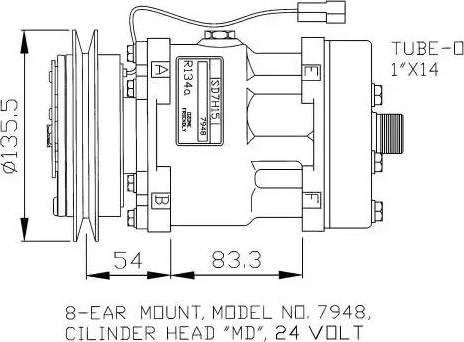 NRF 32074G - Компресор, климатизация vvparts.bg