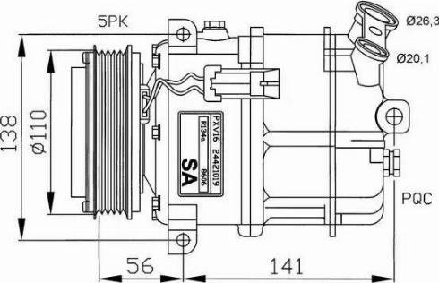 NRF 32190G - Компресор, климатизация vvparts.bg