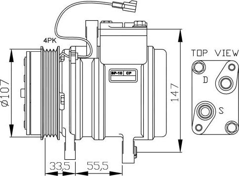 NRF  32143G - Компресор, климатизация vvparts.bg