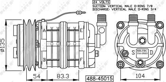 NRF 32157G - Компресор, климатизация vvparts.bg