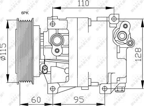 NRF 32169G - Компресор, климатизация vvparts.bg