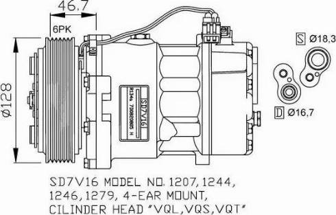 NRF 32168G - Компресор, климатизация vvparts.bg