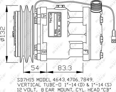 NRF 32130G - Компресор, климатизация vvparts.bg