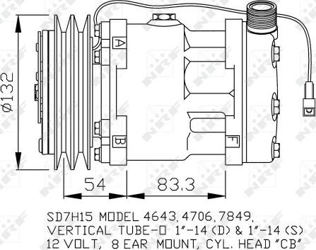 NRF 32130 - Компресор, климатизация vvparts.bg