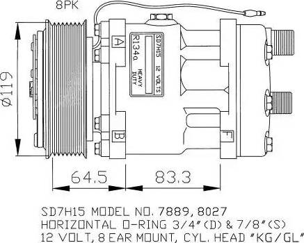 NRF 32133G - Компресор, климатизация vvparts.bg