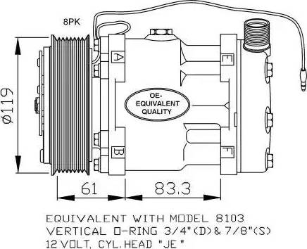 NRF 32875 - Компресор, климатизация vvparts.bg