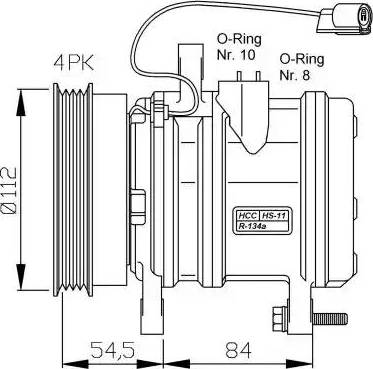 NRF 32368 - Компресор, климатизация vvparts.bg