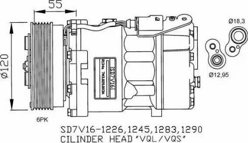 NRF 32255G - Компресор, климатизация vvparts.bg