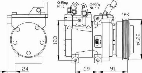 NRF 32205G - Компресор, климатизация vvparts.bg