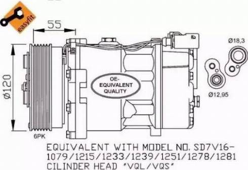 NRF 32206 - Компресор, климатизация vvparts.bg