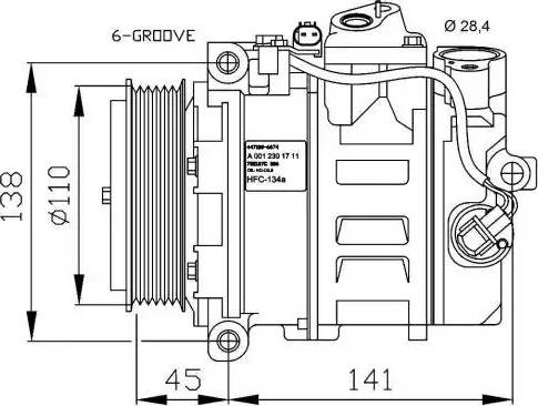 NRF 32214G - Компресор, климатизация vvparts.bg