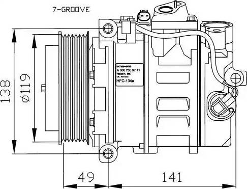 NRF 32215G - Компресор, климатизация vvparts.bg