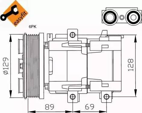 NRF 32212G - Компресор, климатизация vvparts.bg