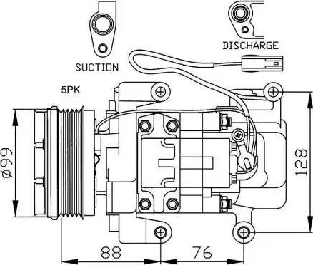 NRF 32234G - Компресор, климатизация vvparts.bg