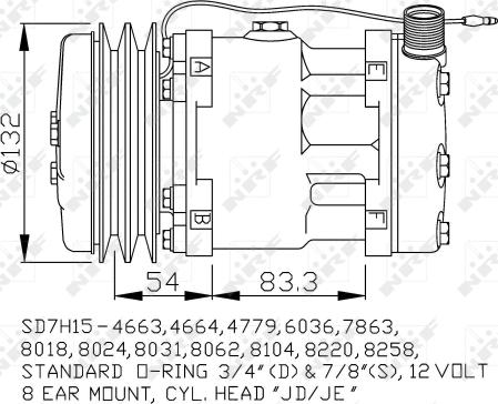 NRF 32238 - Компресор, климатизация vvparts.bg