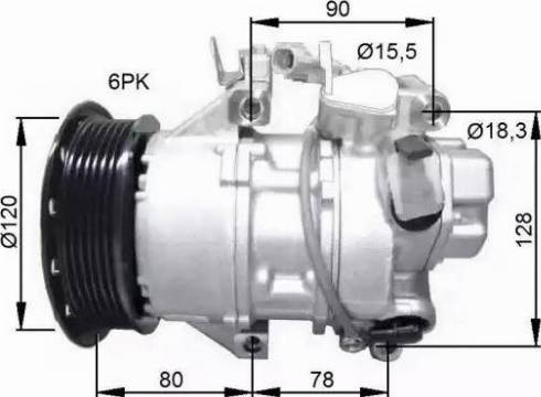 NRF 32740G - Компресор, климатизация vvparts.bg