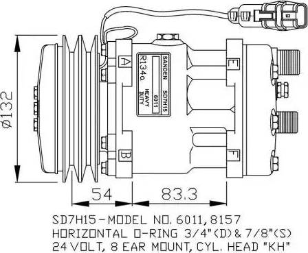 NRF 32708G - Компресор, климатизация vvparts.bg