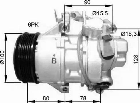 NRF 32736G - Компресор, климатизация vvparts.bg